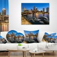 thumbnail image 4 of Designart Boston Skyline at Dusk - Cityscape Photo Throw Pillow - 12x20, 4 of 5