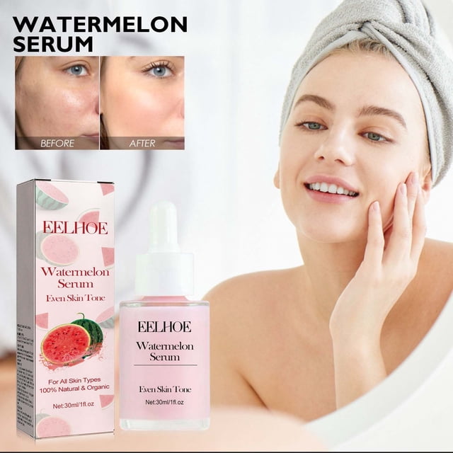 Pisexur Belleza Maquillaje Loción hidratante facial blanqueadora de sandía 30 mlpara mujeres y hombres