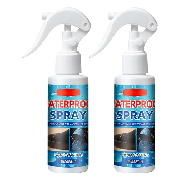 2 Pack 120Ml Waterproof Spray For Shoes Clothing Multi-Purpose Fabric Protector Water And Stain Repellent For Sneakers Boots