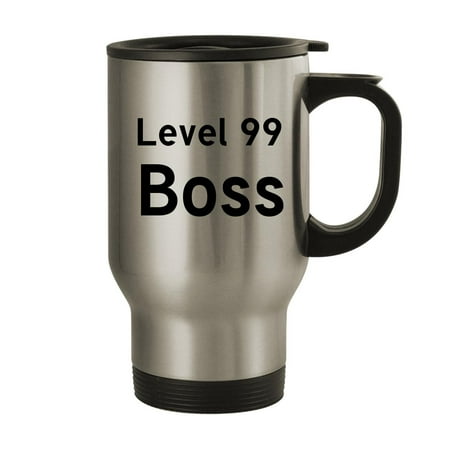 

Level 50 Boss - 14oz Stainless Steel Travel Mug Silver