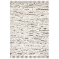 SAFAVIEH Casablanca Dominic Distressed Wool Area Rug, Natural/Ivory, 8' x 10'