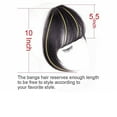 thumbnail image 6 of Natural Black Bangs Hair Piece with High Temperature Wire, 8x8cm, Clip-In Extension for Women, Reusable and Styleable for All Face Shapes, 6 of 9