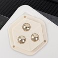 thumbnail image 3 of White 4x Paste Casters Universal Wheel Rotating Casters Swivel Wheels for Furniture, 3 of 4