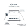 thumbnail image 4 of Set Edredón Puff Acolchado de Lujo con Fundas de Almohada, Algodón Esquimal (Gris, Matrimonial), 4 of 7