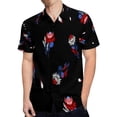 thumbnail image 4 of High Quality Hawaiian Shirts for Men Short Sleeve Aloha Beach Shirt Floral Summer Casual Button Down Shirts Blouses 2S2SSF, 4 of 7