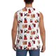 thumbnail image 4 of Balery Cute Cat And Christmas Gift Camisetas sin mangas para hombre, absorbe la humedad y protege contra el mal olor.-Large, 4 of 7