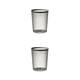 thumbnail image 2 of Inteprter Cubo de basura sin tapa Cubo de basura en forma de rayas Cubos de basura Cesto de basura Gran capacidad para dormitorio Cocina Baño Type4 NO4, 2 of 6