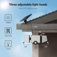 thumbnail image 6 of Lepro Solar Lights for Outside, WL5000 Motion Activated Security Lights, Separate Solar Panel, 3 Adjustable Head 270° Wide Lighting Angle, IP65 Waterproof Wall Lamp for Porch Yard Garage, 6 of 10