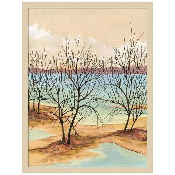 Amanti Art Quiet Cove II Wood Framed Wall Art Print