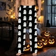 thumbnail image 2 of CONFREE Halloween Pajama Pants for Men Hallowmas Pj Pants for Men Pumpkin Ghost Print Lounge Bottoms Elastic Waist Drawstring Sleepwear With Pockets, 2 of 6