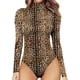 thumbnail image 1 of Xishao Women's Mock Neck/Turtle Neck Long Sleeve Modal Bodysuit Jumpsuit Xishao ropa, 1 of 2