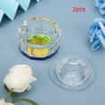 thumbnail image 1 of Recipiente para líquido acrílico, 2 piezas para decoración de uñas, vaso de cristal acrílico, artesanía superior, 1 of 10