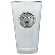 Marshall Thundering Herd Pint Glass by Heritage Metalworks