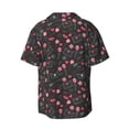 thumbnail image 2 of Xecao offers the Valentine'S Day for Men's Casual Short-sleeved Shirt, a button-up collared shirt with a pocket, perfect for beach vacations and yacht travel in the XX-Large size., 2 of 7