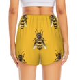 thumbnail image 4 of Running Shorts for Women, Realistic Bee cute cool yellow Workout Athletic Shorts with Pockets, Lounge Yoga Shorts Women, 4 of 7