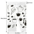 thumbnail image 2 of Noren Japanese Style Doorway Curtain Printed Door Tapestry Room Divider Curtains, 34" Width x 56" Long, Coffee Espresso Maker Pattern, 2 of 5