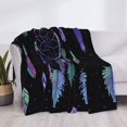 thumbnail image 4 of Throw Blanket for Couch - Dreamcatcher With Colorful Feathers Soft Comfy Lightweight Cozy Warm Throw Blanket, Fuzzy Plush Flannel Blanket & Throws for Sofa and Bed All Season, 4 of 8