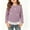 Hot Pink, variant on ITSAME Girls Long Sleeve T-Shirt Bow Lace Ruffle Hem Crew Neck Knit Ribbed Shirt Kids Fashion Casual Tops Yellow Size 8