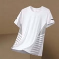 thumbnail image 6 of Qzwdhjm Mens Athletic Shirts Quick Dry Short Sleeve Tops Crewneck Cooling Lightweight Casual Tshirts Color Block Summer Tees for Workout, 6 of 8