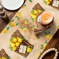 thumbnail image 3 of Lemon Basket Summer Table Runner 72 Inches, Farmhouse Vintage Tan Bed Runner Dresser Scarves Tabletop for Indoor Outdoor Parties/Ceremony/Banquet, 18" x 72", 3 of 9