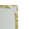 thumbnail image 2 of Damask Fitted Sheet, Traditional Floral Victorian Design in Square Shape Antique Art Print, Soft Decorative Fabric Bedding, Full Size, Green Yellow and White, by Ambesonne, 2 of 2