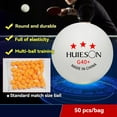 thumbnail image 3 of Huisheng G40+ Tennis de Table Multi-Balles Entraînement Compétition Samsung Tennis de Table Orange 50 Pcs, 3 of 6