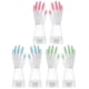thumbnail image 1 of 3 Pairs Home Kitchen Gloves Anti-slip Washing Gloves Waterproof Gloves Toilet Cleaning Gloves (Pink, Green, Blue, Size M), 1 of 4