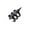 black, variant on Adjustable Triple Layer Spikes Open Rings For Comfortable Fit And Unique Stacking Crafted By Star Craft Of Alloy