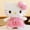 Rose KT Cat, variant on Kawaii Pink Bunny & Cat Plush Toy, Fluffy Stuffed Animal with Lace & Bow Details, Ideal Gift for Girls