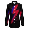 thumbnail image 4 of Lightning Bolt Brush Long Sleeve Blouse Woman Streetwear Casual Shirts Summer Oversize Woman Streetwear Clothing Birthday Present, 4 of 7
