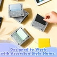 thumbnail image 5 of Distributeur Pop-Up de Notes Autocollantes 3 x 3 Pouces Bling, Porte-Bloc-Notes Autocollant, Mignon Support de Notes Autocollantes, Contenant pour Mémo et Note, Distributeur pour Maison, Bureau, Magasin, Fournitures de Bureau de Classe (2 Pcs), 5 of 5