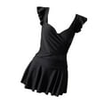 thumbnail image 1 of Traje de baño para mujer, cuello en V profundo, ligero, de moda, para vacaciones M, 1 of 8