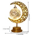 thumbnail image 3 of Lámpara de mesa LED con forma de luna, lámpara de ambiente con forma de luna alimentada por USB/batería para decoración de la habitación del hogar, 3 of 5