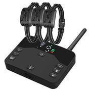 Wireless Dog Fence, Wireless Boundary Containment System, Electric Dog Fence & Remote Training Collar, Adjustable Vibration & Shock, Suitable Large and Medium Dogs-3 Dogs