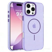 DUEDUE iPhone 16 Pro Max Case 6.9", Compatible with Mag-Safe, Magnetic Matte Slim Shockproof Case for iPhone 16 Pro Max,  Purple