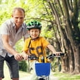 thumbnail image 2 of Cesta de plástico PP para niños, cesta desmontable para guardar bicicletas (azul oscuro, sin pegatinas), 2 of 6
