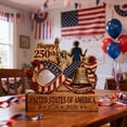 thumbnail image 5 of 2D Personalized 1776-2026 Semiquincentennial Wooden Standing Sign, USA Patriotic Home Decor, Independence Day Commemorative Gift for Patriots, 5 of 7