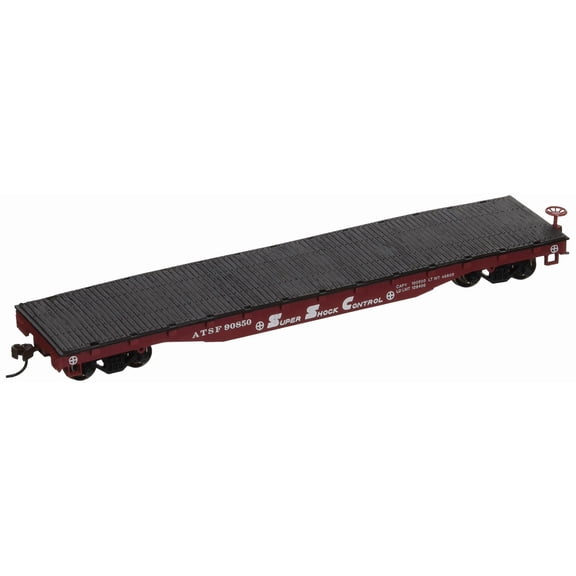 17302 Flatcar SF HO Multi-Colored