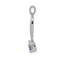 thumbnail image 2 of FB Jewels 14K White Gold Diamond and Tanzanite Pendant, 2 of 4