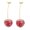 Pink, variant on SPRING PARK Party Fashion Women Bohemian Fruit Stud Cherry Earrings Dangle Drop Jewelry