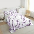 thumbnail image 3 of Castle Fairy 2-Piece Twin Size Comforter Set - Marble Watercolor Modern Print, 3 of 8