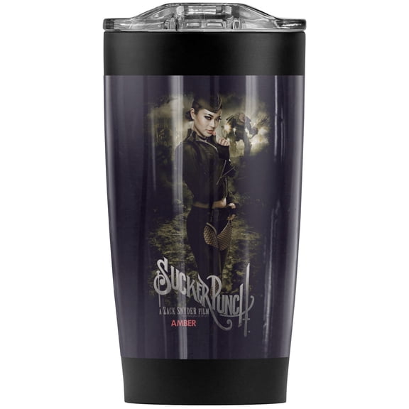 Sucker Punch Amber Poster Stainless Steel Tumbler 20 oz Coffee Travel Mug/Cup, Vacuum Insulated & Double Wall with Leakproof Sliding Lid | Great for Hot Drinks and Cold Beverages