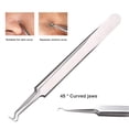 thumbnail image 5 of Extractor de comedón removedor de espinillas de 3 piezas, 3 en 1 Juego de herramientas quirúrgicas para eliminación de puntos blancos y acné de piel inoxidable profesional, Plata, 5 of 5