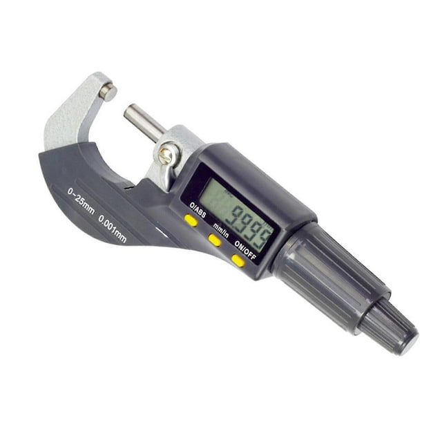 Micrómetro digital electrónico para exteriores, herramientas de medición de 0 a 25 mm y 0,001 mm