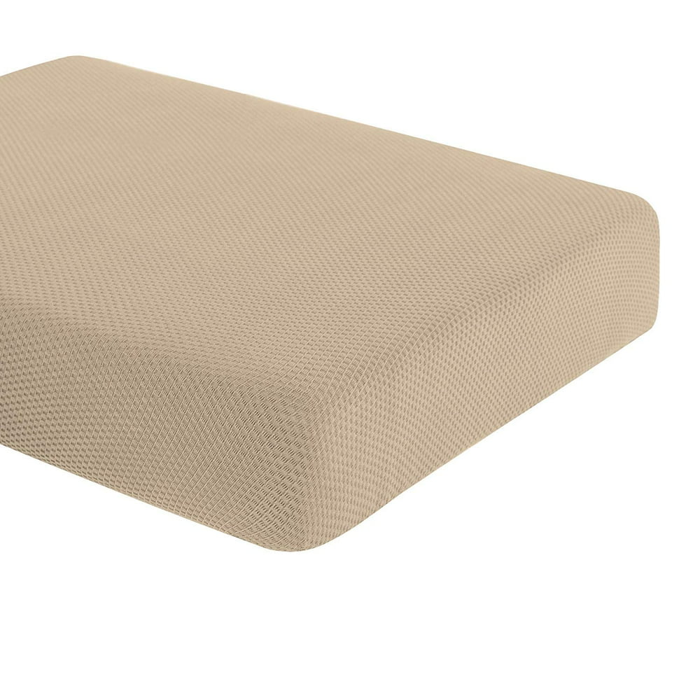 Subrtex Knit Couch Cushion Cover Stretch Polyester Spandex Cushion