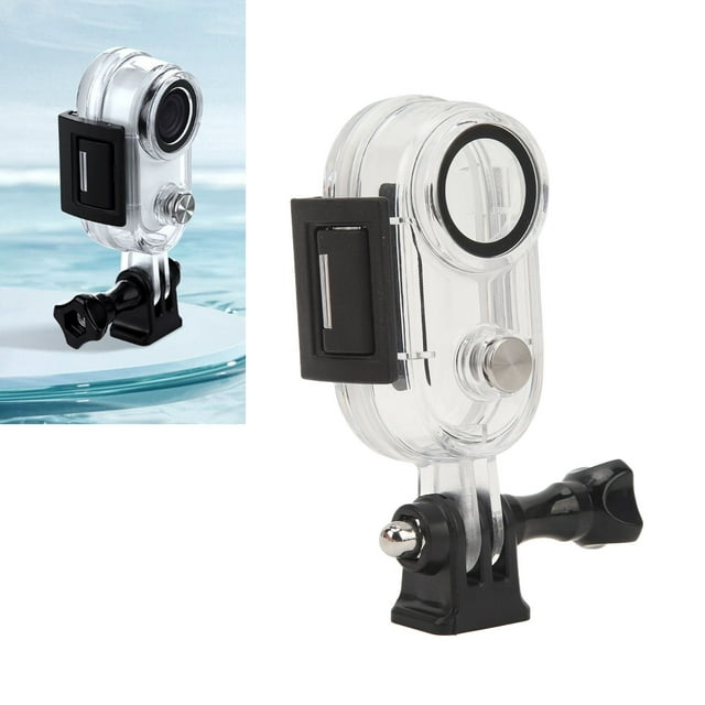 Sports Camera Waterproof Housing Case, Prevent Water Leakage PC and Tempered Glass Sports Camera Waterproof Diving Case Easy To Install for River