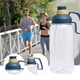 thumbnail image 5 of Advancent Botella de agua de 1800ml, contenedor para bebidas, deporte al aire libre, senderismo, Camping, botellas para beber, contenedor para Kits de desorden para acampar Azul, 5 of 6