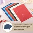 thumbnail image 4 of Uxcell Natural Fiber Mulberry Paper Sheets Tissue Washi Paper Design for DIY Craft Origami Card Making Dark Blue 6x6 Inch, 4 of 7