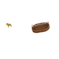 thumbnail image 6 of CarpNettore Dalecarlian Horse Sculpture and Wicker Rattan Basket Fruit Bowl Handcrafted Animal Figurine and Woven Organizer for Home Decor and Kitchen Display, 6 of 8