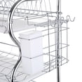 thumbnail image 2 of Htovila Multi-functional 3-Tier Dish Rack Kitchen Supplies Storage Rack Draining Rack with Chopsticks/Knives/Cutting Board Holder Drainboard, 2 of 7